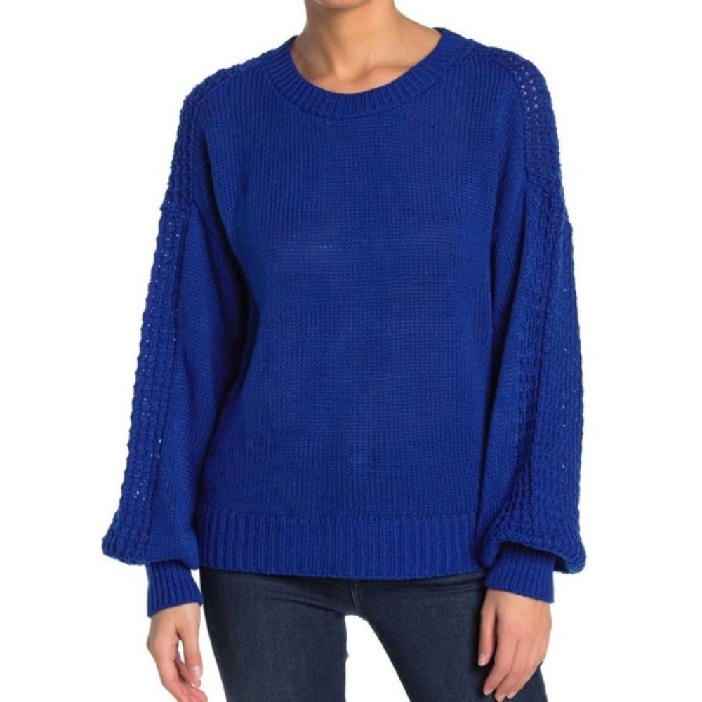 Abound Textured Blouson Sleeve Sweater Size L